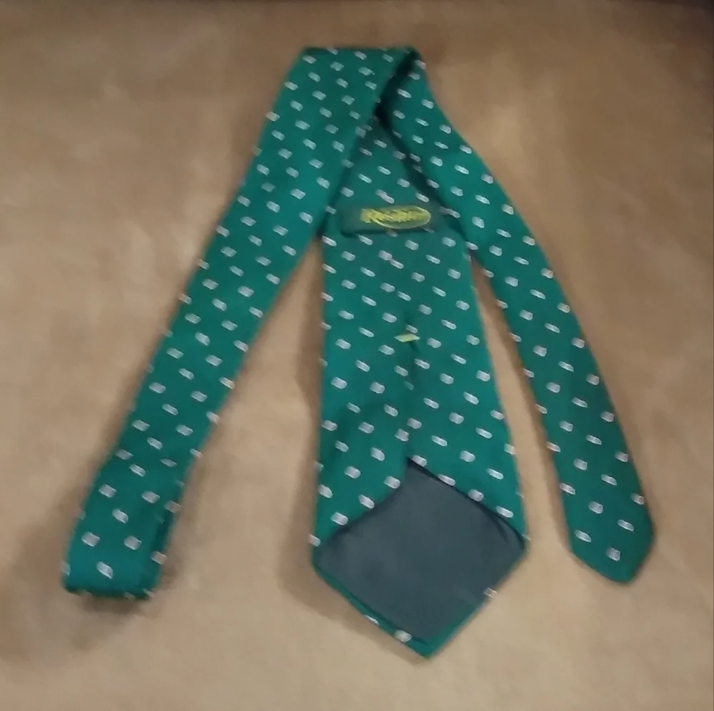 Resilio Green Foulard Droplet Men's Tie